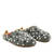 Slippers in Anthracite Wool with dots