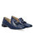 Navy Coco leather loafers