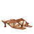 Brown leather heeled sandals