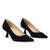 Heeled shoes in black suede