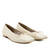 Ballerina Flats in Off White Leather