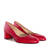 Red Leather Heeled Shoes