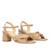 Heeled camel suede sandals