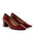 Court Shoes in Burgundy Leather