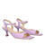 Purple leather heeled sandals