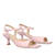 Pink leather heeled sandals