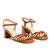 Strapped Sandals in Brown Leather