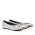 Classic Big Flat Ballerinas in Silver Soft