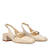 Heeled beige patent leather Mary Janes