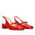 Heeled red patent leather Mary Janes