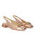 Flat slingback loafer in pink leather