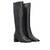 High black leather boot