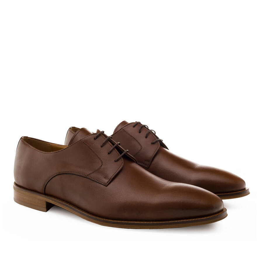 Chaussures en Cuir Marron 