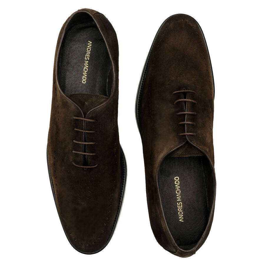 Chaussures élégantes pour hommes en daim Marron 