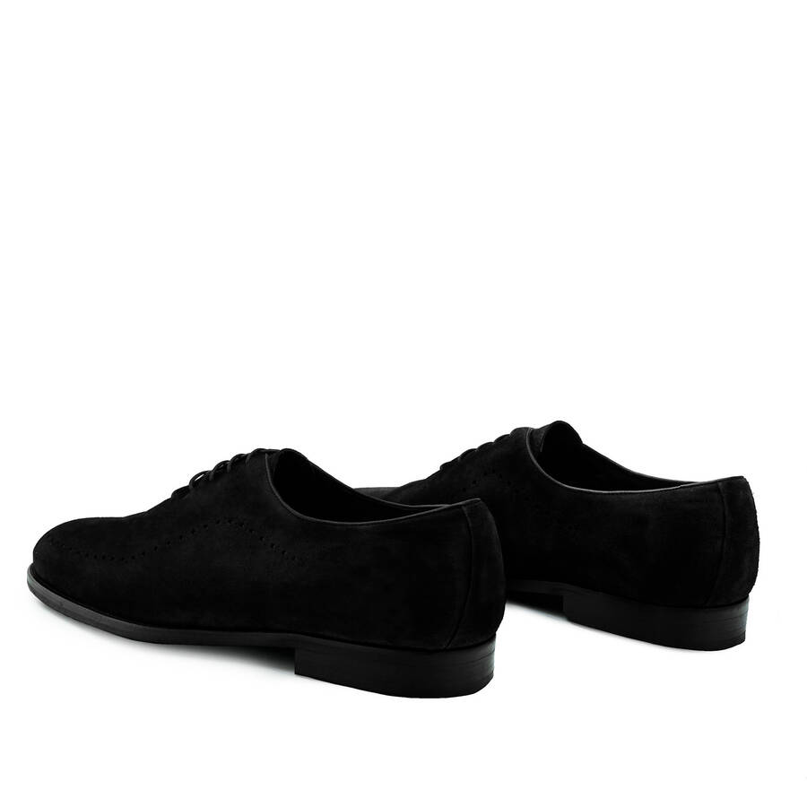 Men's Dress Shoes in Black Split Leather 