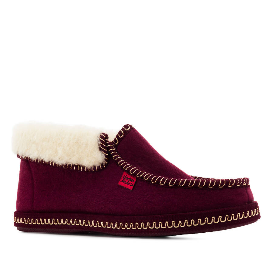 Bourdeaux red Ankle High Slippers 