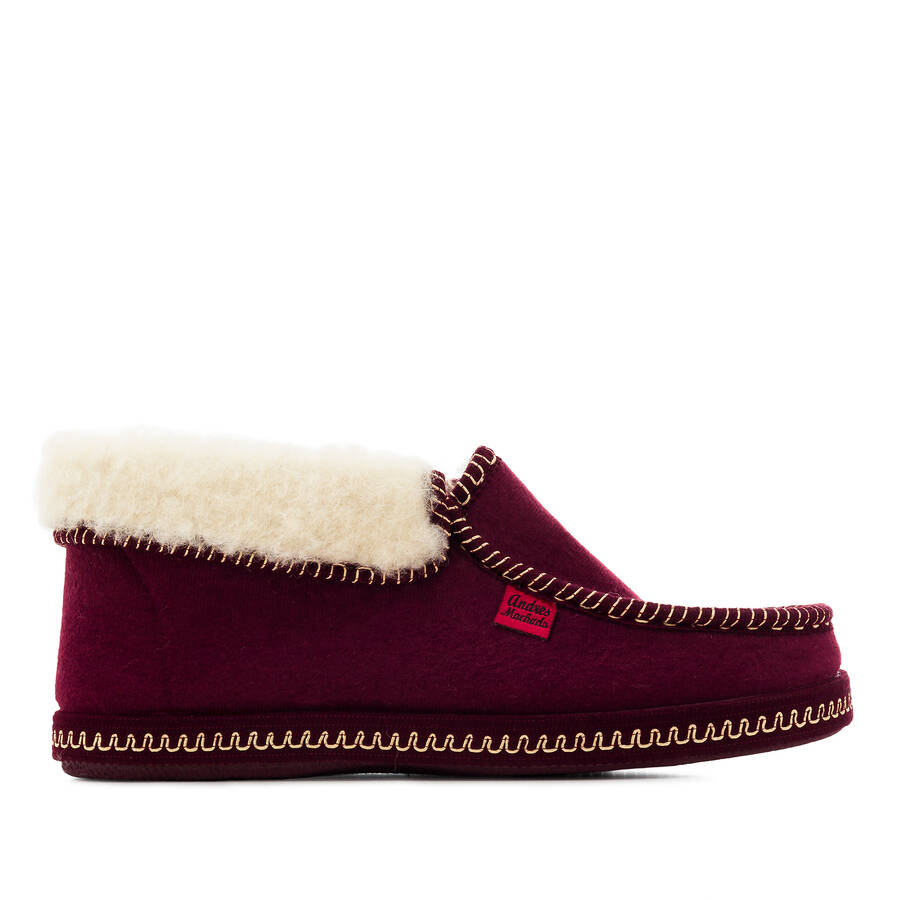 Bourdeaux red Ankle High Slippers 