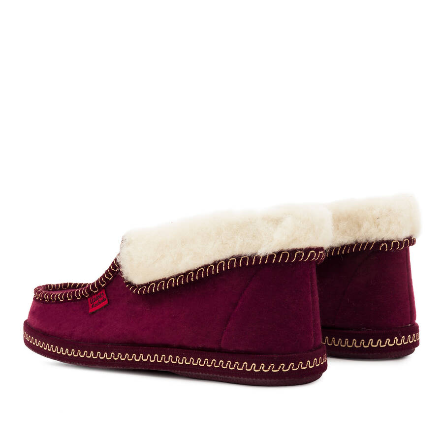 Bourdeaux red Ankle High Slippers 