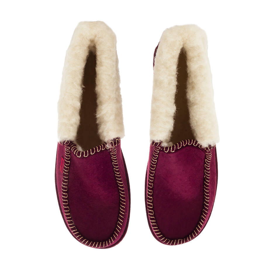 Bourdeaux red Ankle High Slippers 