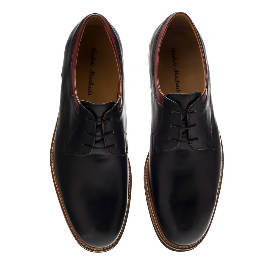 Men's Bluchers in Black Leather 