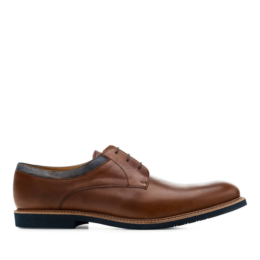 Men's Bluchers in Brown Leather 