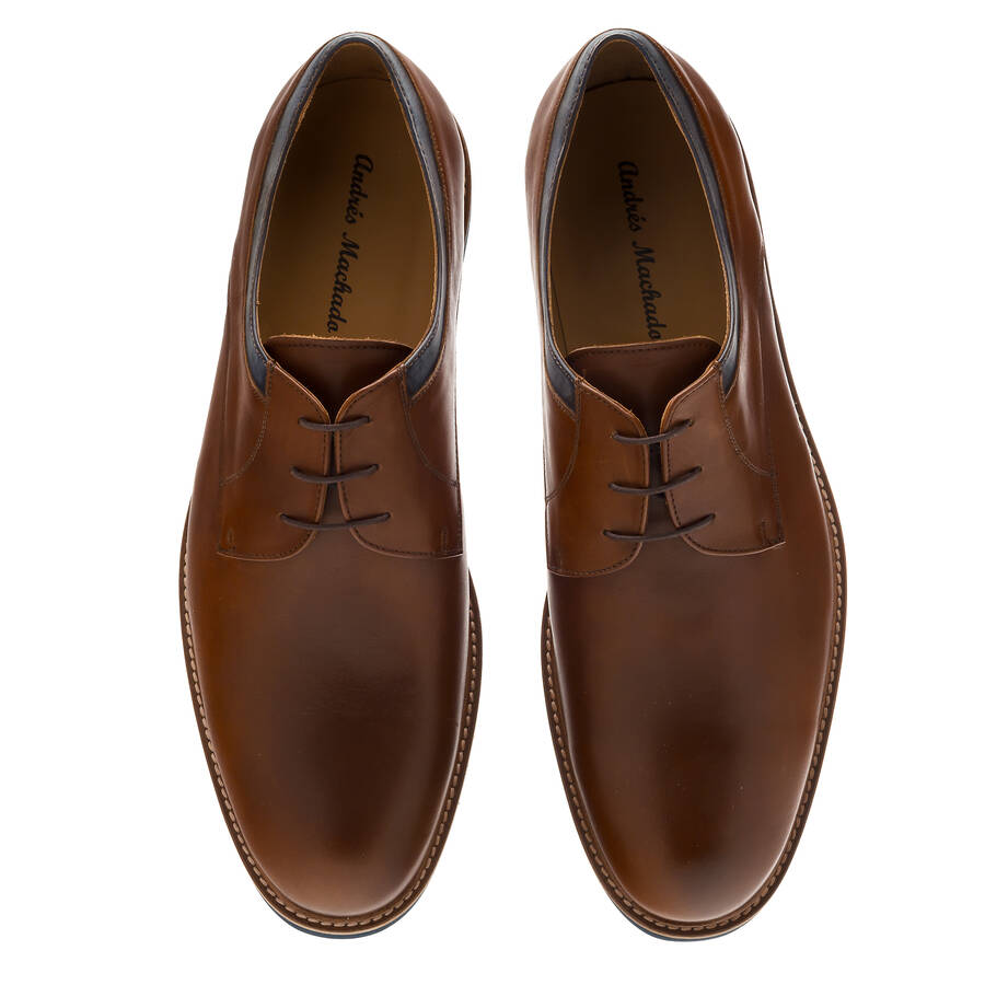 Men's Bluchers in Brown Leather 