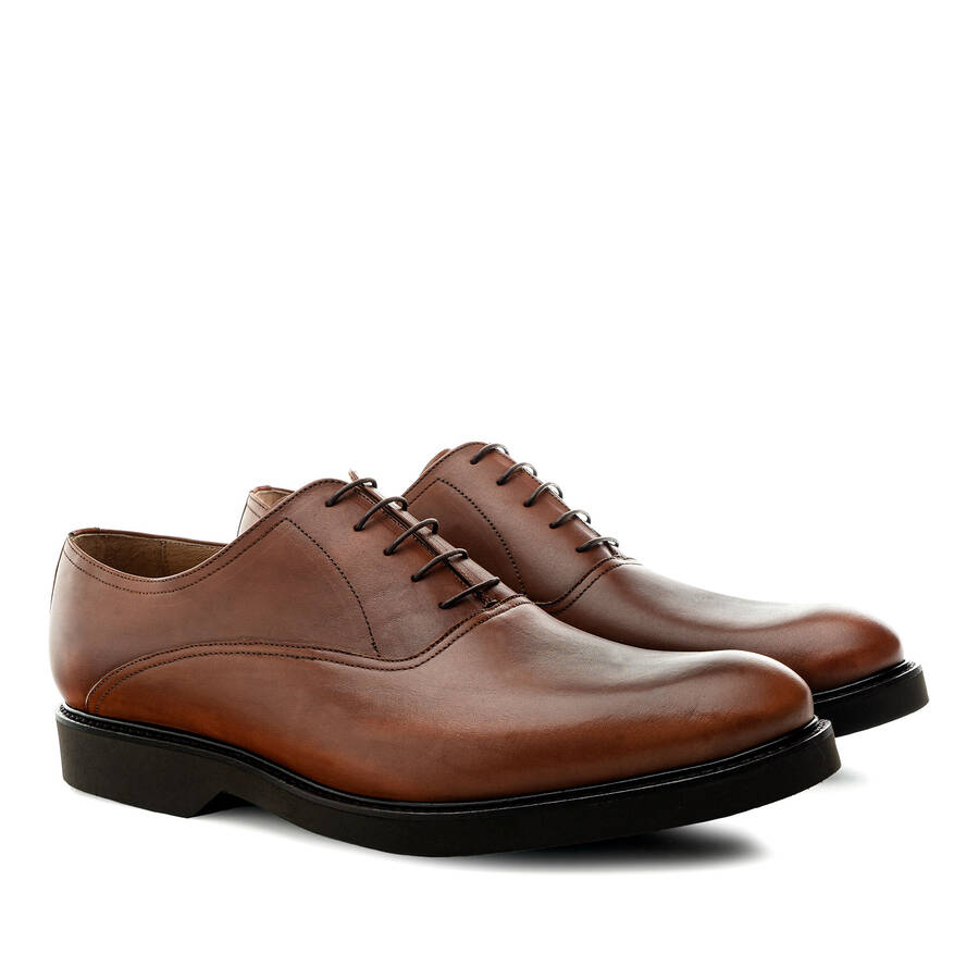 Dress Shoes for Men in Mahogany leather 