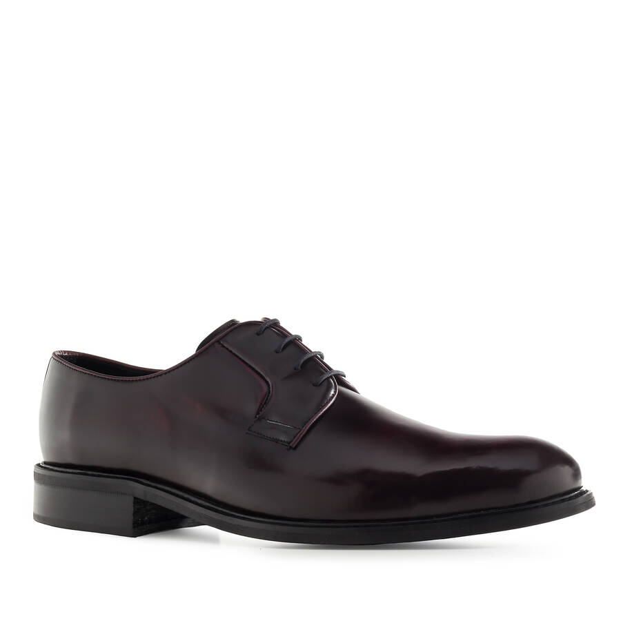 Antik Burgundy Leather Lace-Up Shoes 