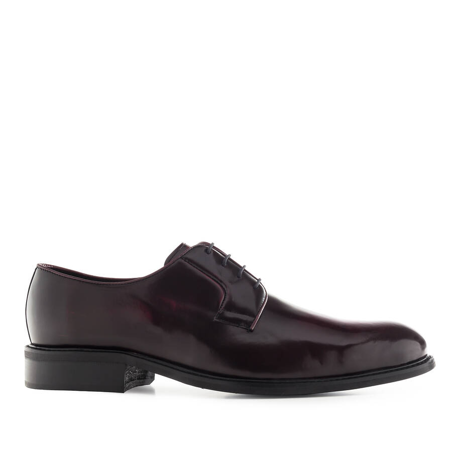 Antik Burgundy Leather Lace-Up Shoes 