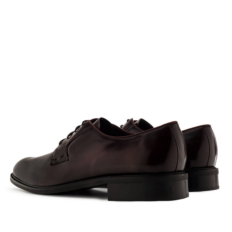 Antik Burgundy Leather Lace-Up Shoes 