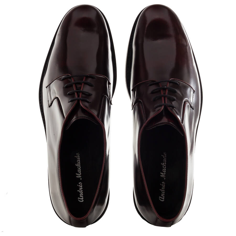 Antik Burgundy Leather Lace-Up Shoes 