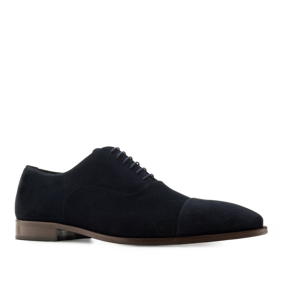 Men's Dress Shoes in Navy Split Leather 