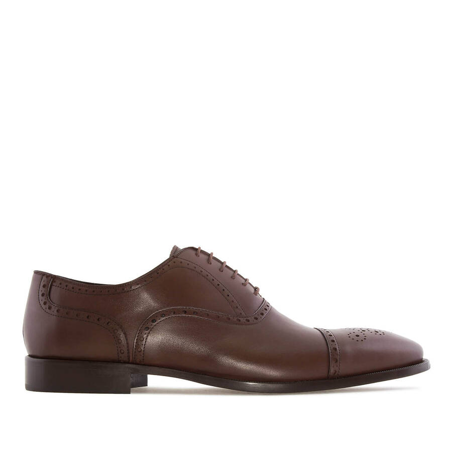 Oxford Shoes in Brown Leather 