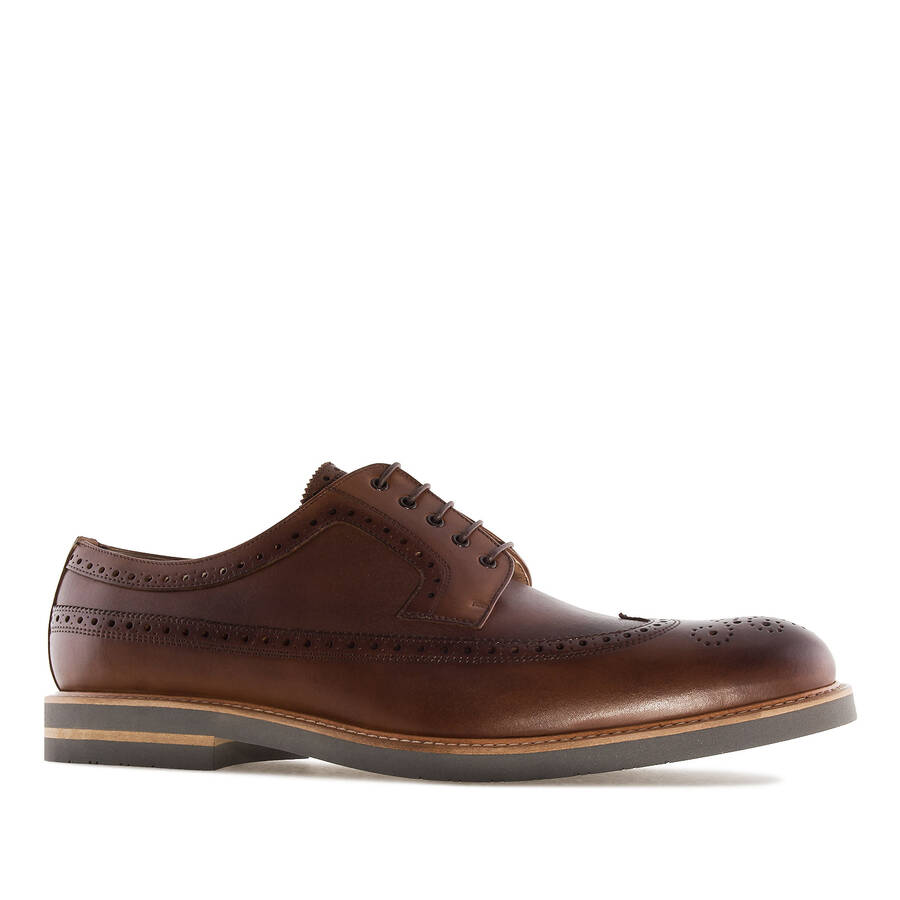 Oxford Shoes in Brown Leather 