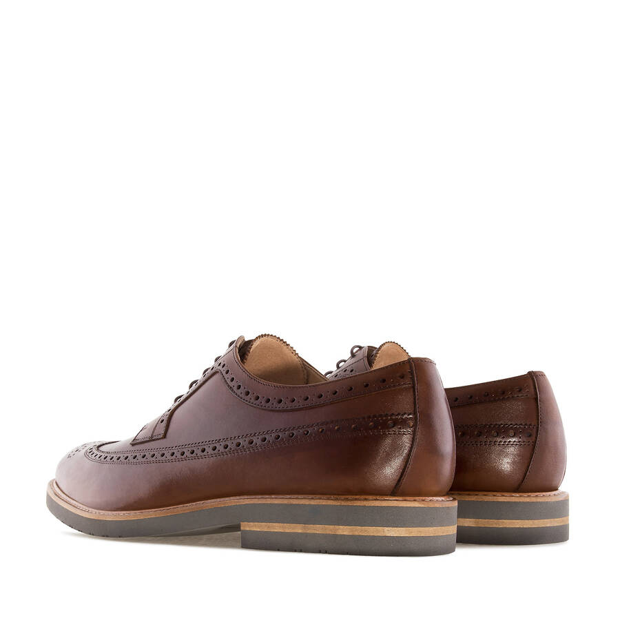 Oxford Shoes in Brown Leather 