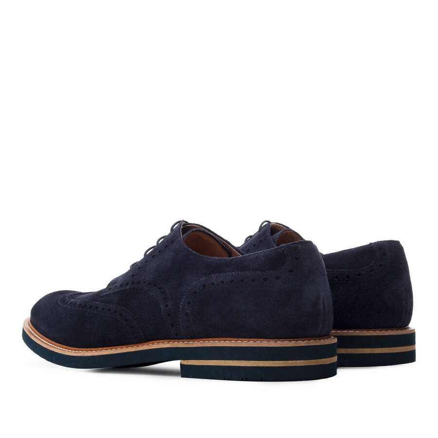 Chaussures Style Oxford cuir suéde Bleu Marine 