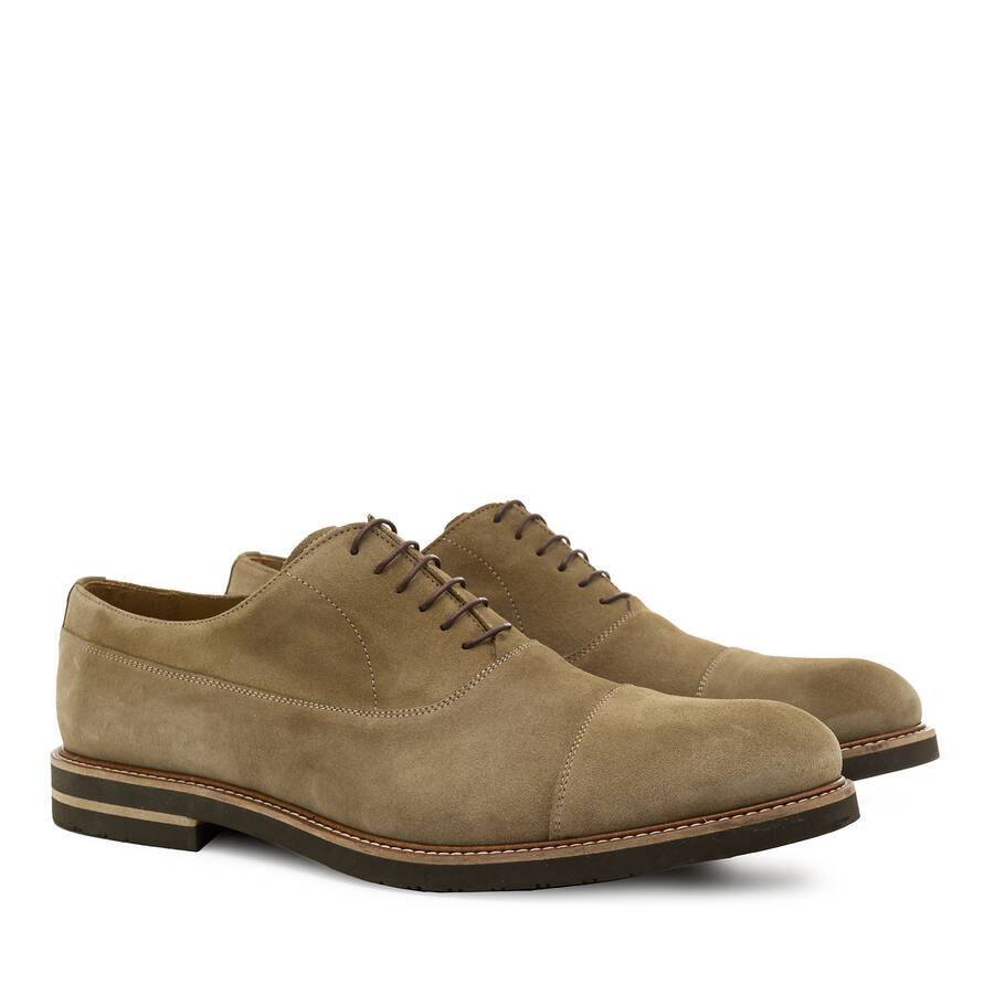 Zapatos Blucher Serraje Beige 