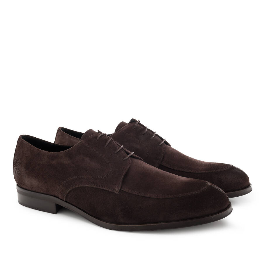 Bluchers in Brown Split Leather 