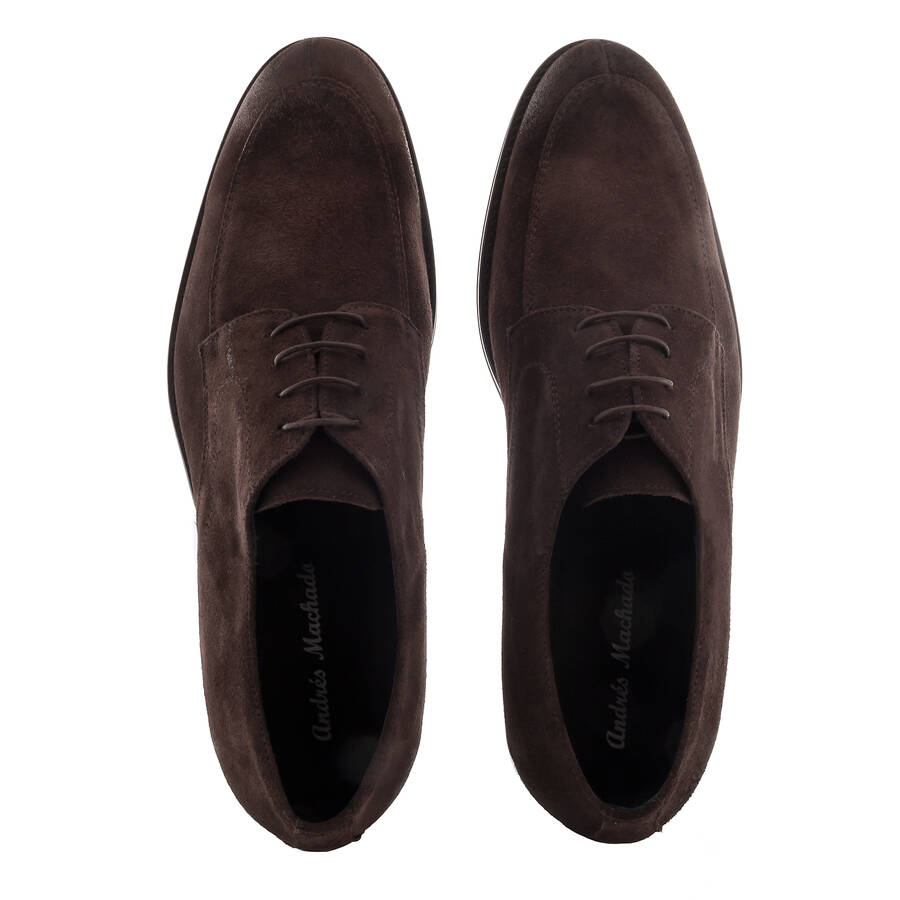 Bluchers in Brown Split Leather 