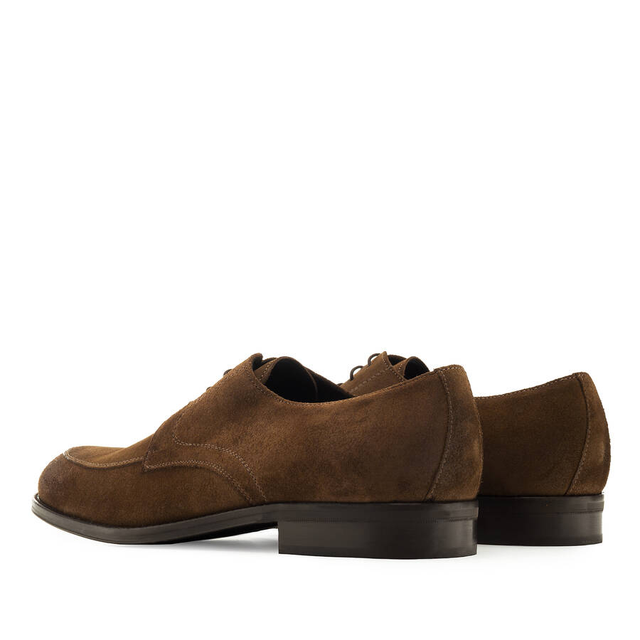 Men's Bluchers in Brush Off Oak Brown Split Leather 