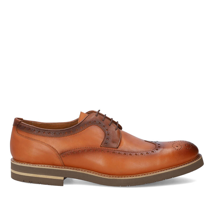 Oxford Shoes in Leather coloured Leather 