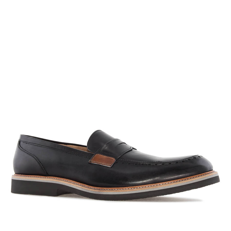 Men's Moccasins in Black Leather 