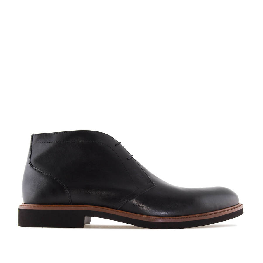 Men's Ankle Boots in Black Leather 