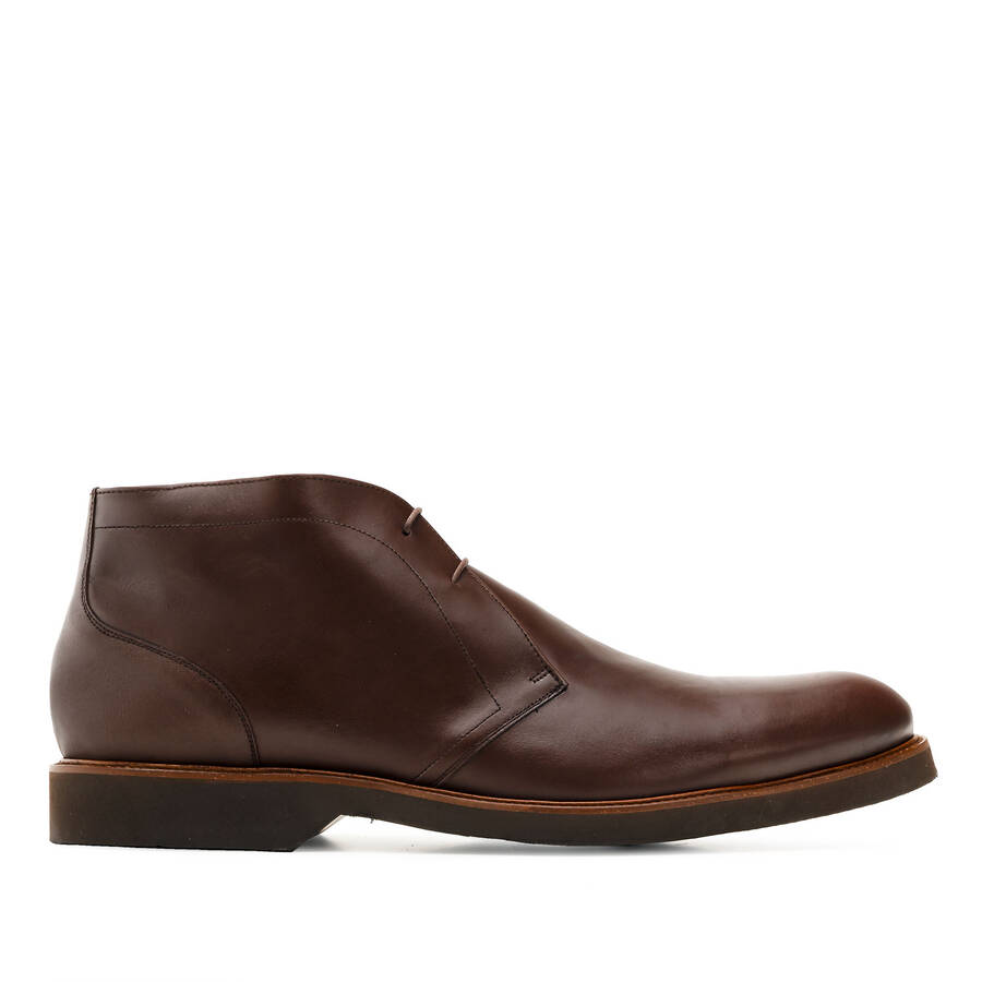 Men's Ankle Boots in Brown Leather 