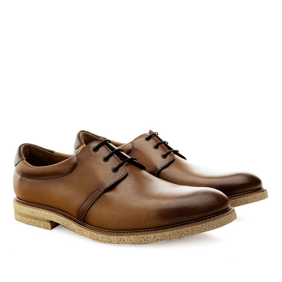 Men's Dress Shoes in Tan Leather 