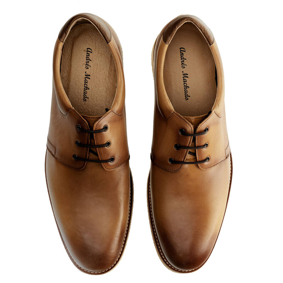 Men's Dress Shoes in Tan Leather 