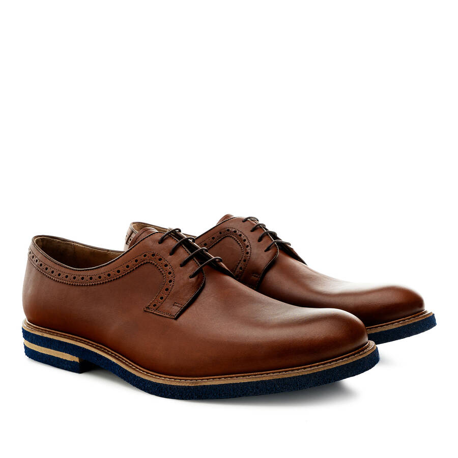 Oxford Shoes in Mahogany Leather 