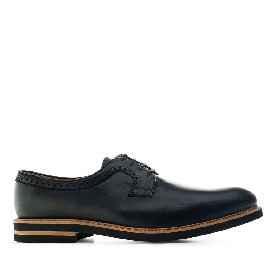 Chaussures pour Hommes style Oxford en cuir Noir 