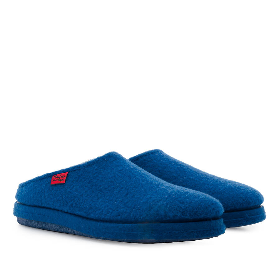 Very comfortable Blue Alpine Felt Slippers 