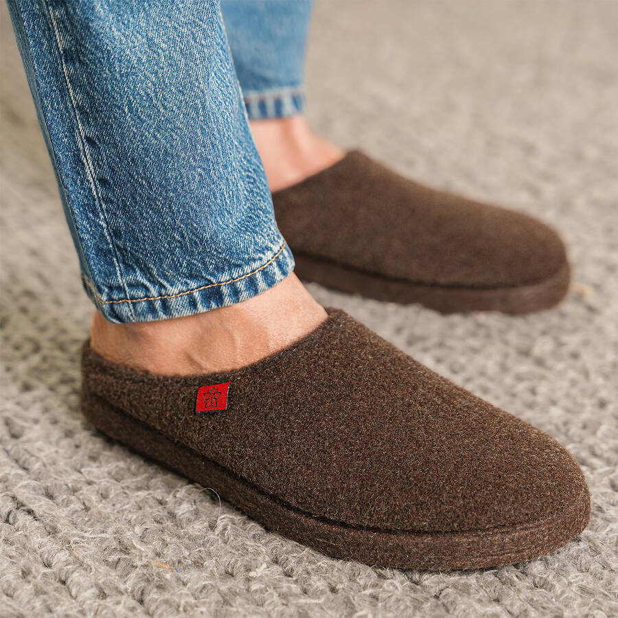 Very comfortable Brown Alpine Felt Slippers 